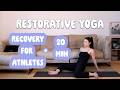 Recovery for Athletes | Full Body, Restorative Vin Yin Yoga | minimal talking
