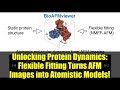 Unlocking Protein Dynamics: Flexible Fitting Turns AFM Images into Atomistic Models!