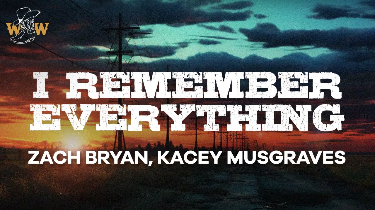 Zach Bryan, Kacey Musgraves - I Remember Everything (Lyrics) Zach Bryan, Kacey Musgraves - I Remember Everything (Lyrics)