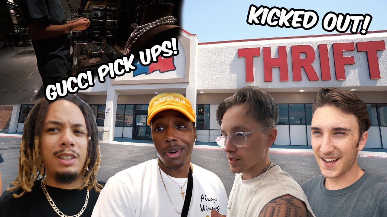 THRIFT SHOPPING AND GUCCI PICK UPS! (Ft. BULL1RC, TonyD2Wild, Jacob Starr)