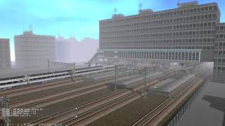 VRM5鉄道模型シミュレーター5 新しい街での駅風景です。