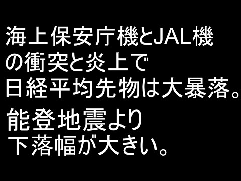 能登半島地震とJAL機炎上が株価、為替に与えた影響