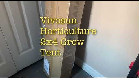 Vivosun Horticulture 2x4 Grow Tent Unboxing