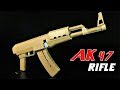 How To Make A Fully Automatic AK 47 from Cardboard That SH00TS