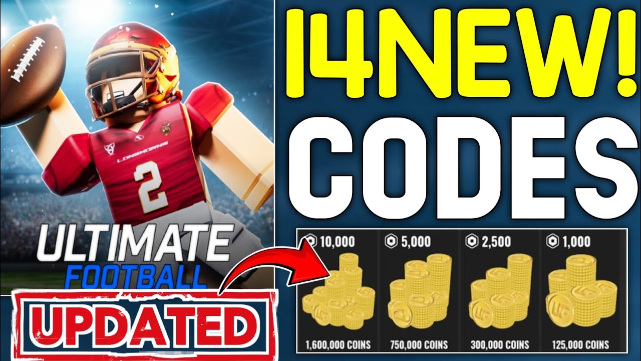 ⚠️May 🪙CODES!⚠️ULTIMATE FOOTBALL ROBLOX CODES 2024 - ULTIMATE FOOTBALL ...