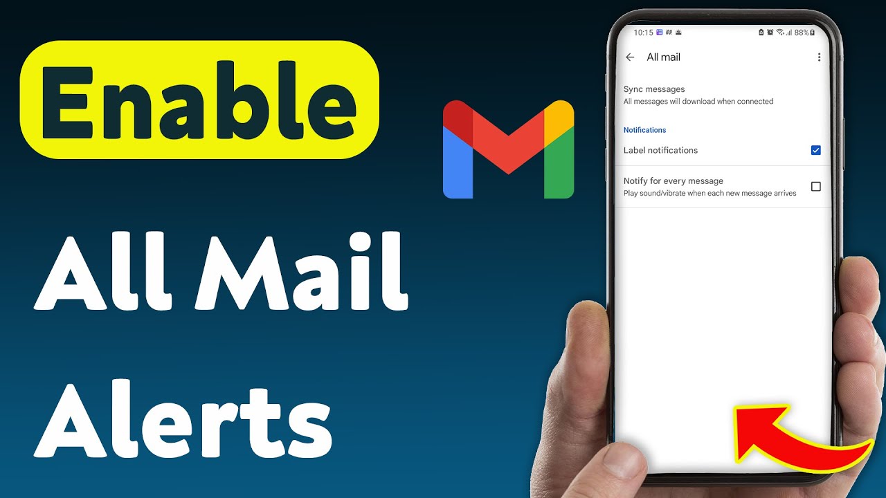 How To Enable All Mail Notifications On Gmail (Updated)