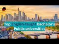 Top German universities/ Study English-taught Bachelors in Germany