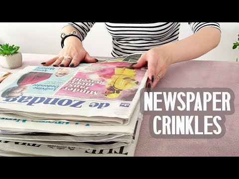 ASMR Newspaper Page Turning • Newspaper Special 1/3 • Crinkles