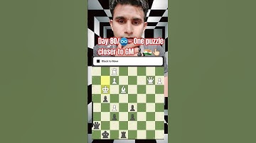 Day 80/♾️— One puzzle closer to GM ♟️🇮🇳👆🏻"#chess #games #checkmate #puzzle #checkmatepatterns #ches