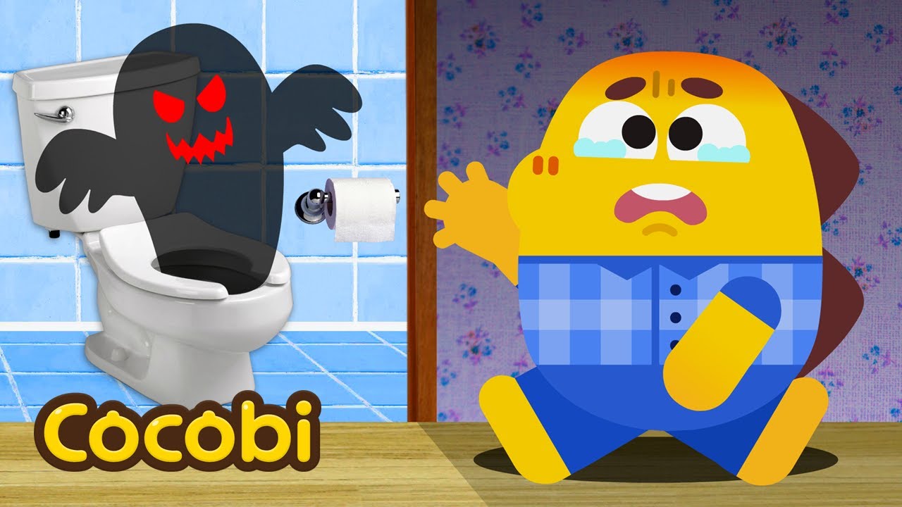 Acho que tem um fantasma no banheiro!😖👻 | Canções para Crianças | Cocobi