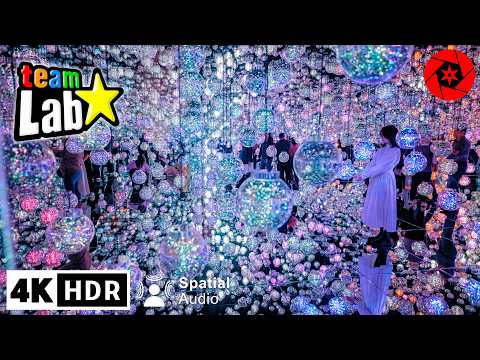 New Tokyo TeamLab Azabudai Hills Full Walkthrough // 4K HDR Spatial Audio