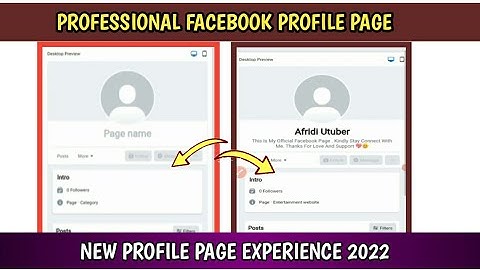 How To Convert Classic Page To New Profile Page 2022 | Professional Facebook Profile Page Experience