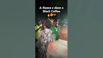 A-Reece posted up with Akon, Black Coffee & Que Dj #sahiphop #areece #akon