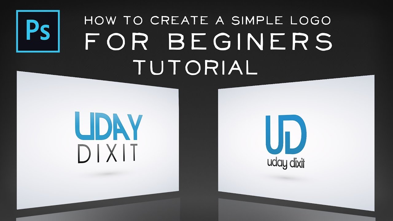 How To Create A Simple Logo Tutorial For Beginners 2 Logos