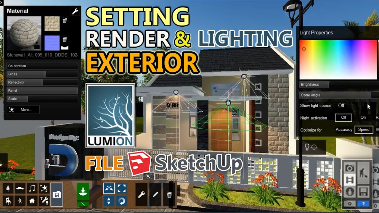 Tutorial Setting Render & Lighting Exterior Lumion Untuk Pemula - YouTube