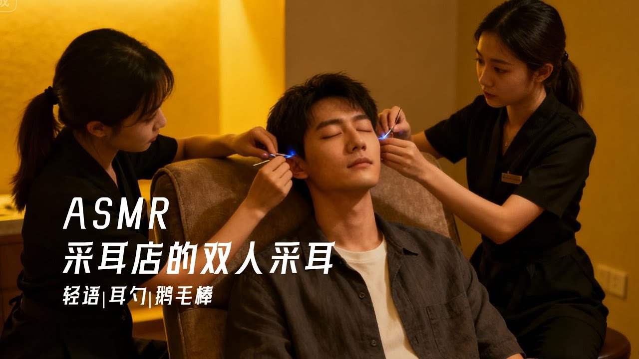 【ASMR】采耳店的雙人采耳~極致享受|귀청소​|EarCleaning​ RoleplayASMR说明