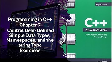 Program in C++ Ch 7 User-Defined Simple Data Types, Namespaces, and the string Type Ex 7-10 to 7-11