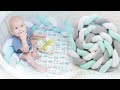 Как сшить бортик-косу из трех лент| DIY Braided Crib Bumper