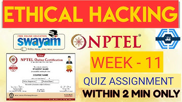 Ethical Hacking Week 11 Solution Answers 2022 | NPTEL | SWAYAM | Ethical Hacking Week 11 Answers