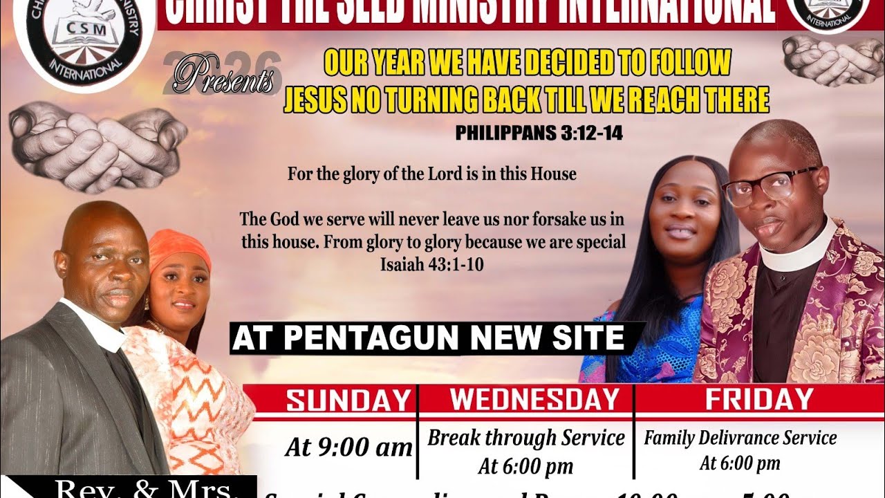 Wednesday Service 14 January 2026 || I have decided to follow Christ