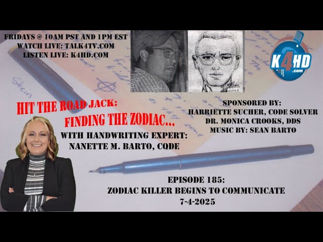 Episode 185: Zodiac Killer Begins to Communicate 7-4-2025
