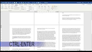 MS Word Tutorial: How to Insert a Page Break into Microsoft Word