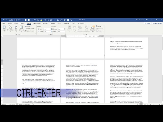 MS Word Tutorial: How to Insert a Page Break into Microsoft Word class=