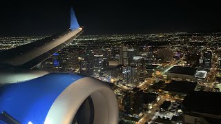 4K | United 737 MAX 8 CITY VIEW Arrival at Phoenix Sky Harbor