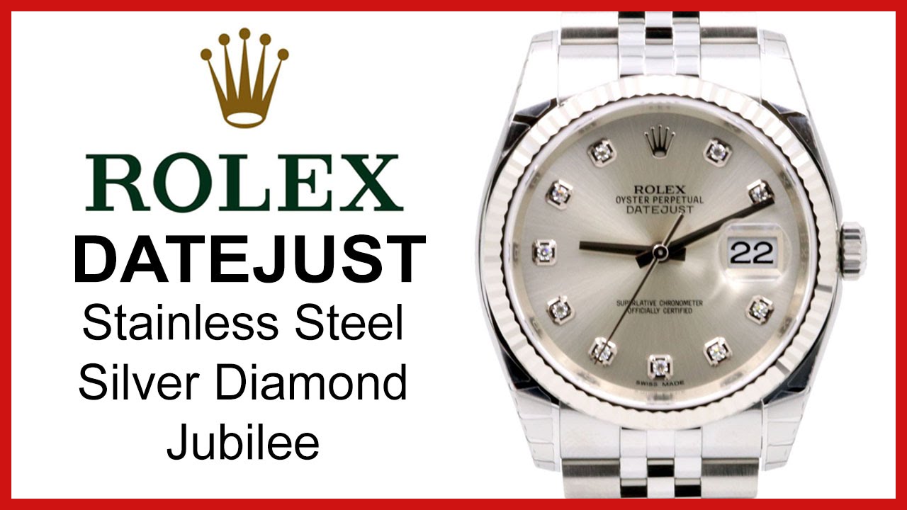 rolex datejust 36mm diamond bezel