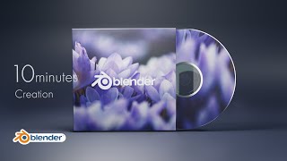 [blender2.9 tutorial] Modeling CD jacket in 10 minutes!