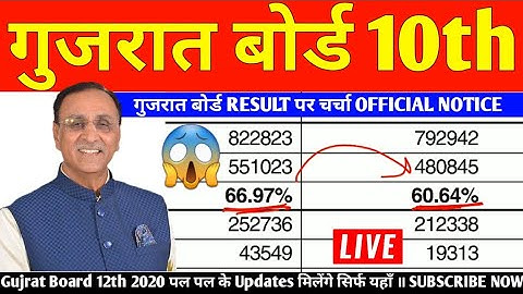 Gujarat board 10th result 2020 Declared| Gujarat board HSC Result News| Gujrat 10th result date 2020