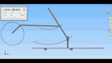 Four-bar mechanism in Autodesk Inventor