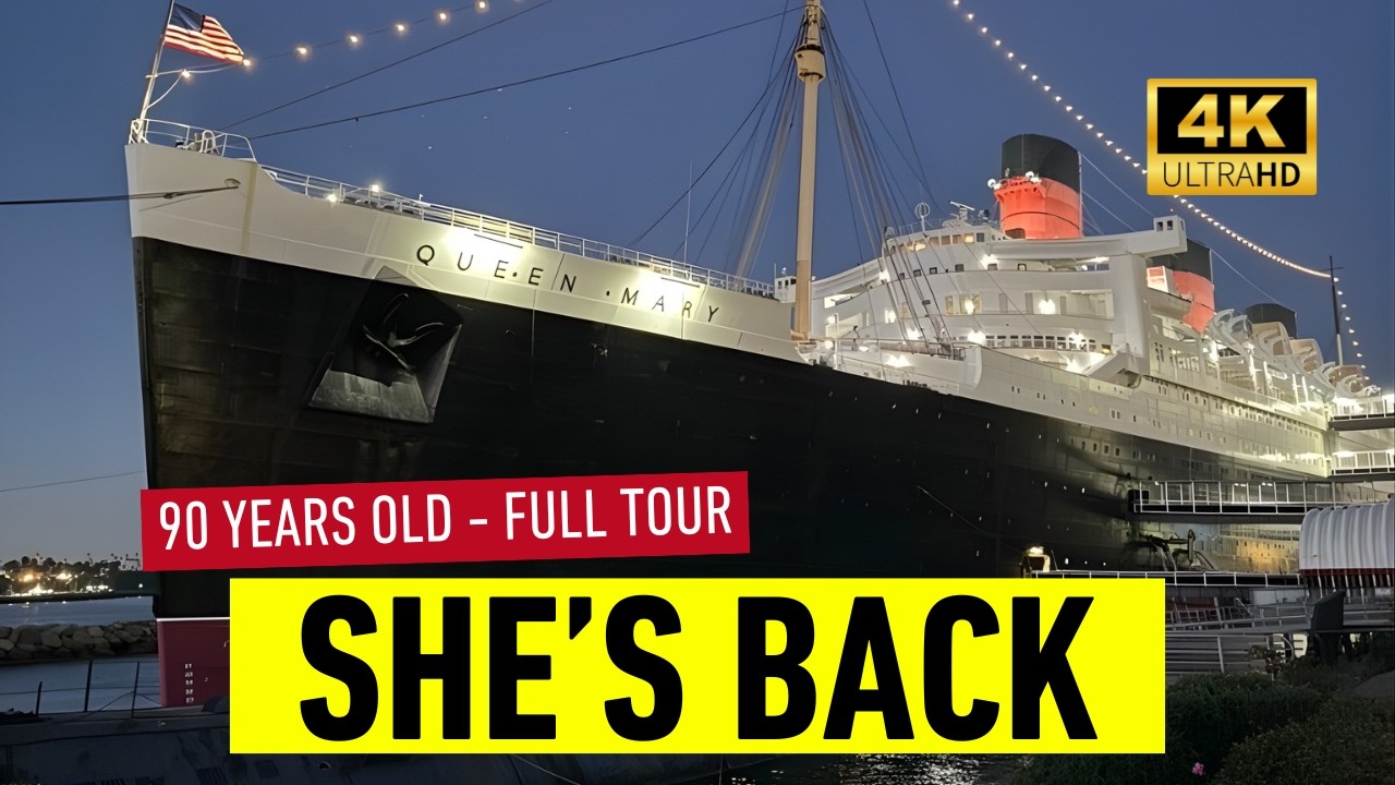 Мы исследовали каждую палубу лайнера RMS Queen Mary: ОРИГИНАЛЬНЫЙ океанский лайнер ВОЗВРАЩАЕТСЯ!