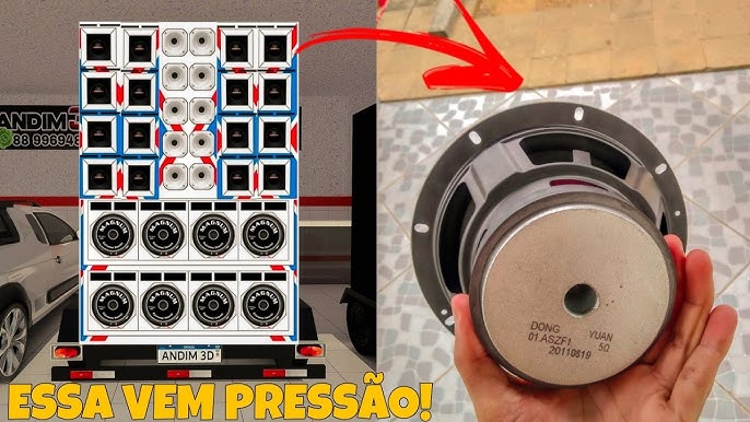 MINI PAREDÃO COM GRAVE SUPER FORTE DE 8 POLEGADAS! #somautomotivo  #emersonxsomx 