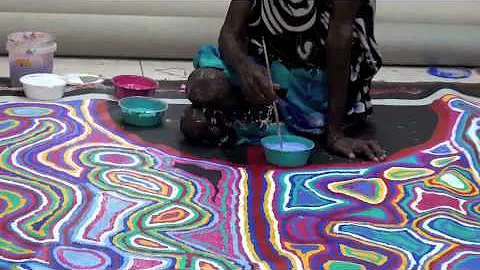 Aboriginal Artists JUDY WATSON NAPANGARDI Hair Str...