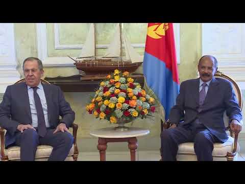 видео: Начало встречи С.Лаврова с Президентом Эритреи И.Афеверки, Массауа, 26 января 2023 года