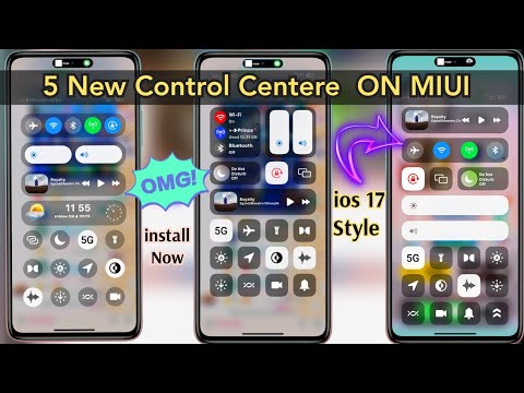 Top 5 ios Style Control Centre On MIUI 🔥 😍Redmi,Xiaomi ,Poco Device install ios control centere