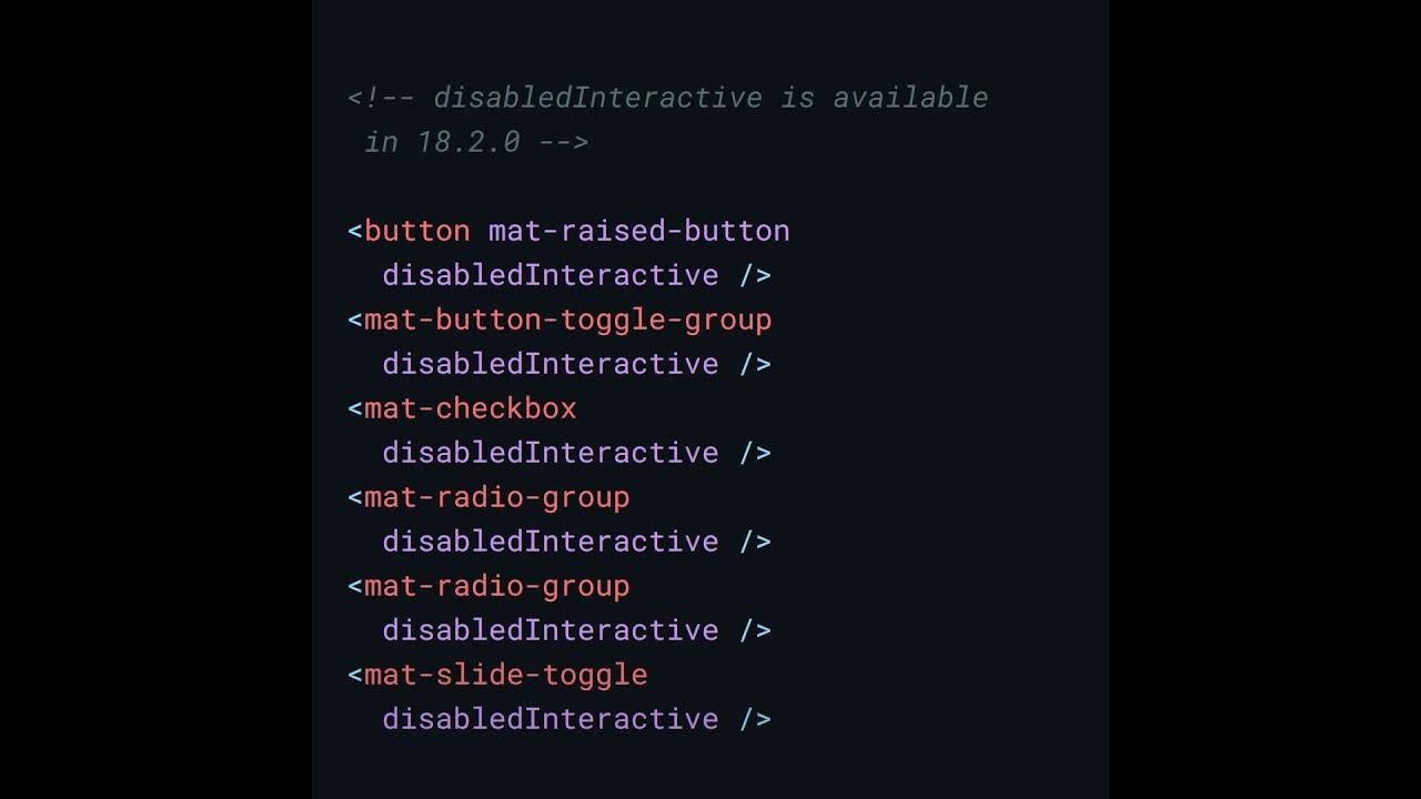 Show tooltip with a disabled button in Angular Material #angular # ...
