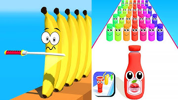 Juice Run VS Flying Cut Game Mobile Walkthrough New Levels Gameplay iOS, Android
