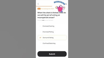 When the chain is forked what do we call the act of voting on incompatible areas? #overwallet #quiz