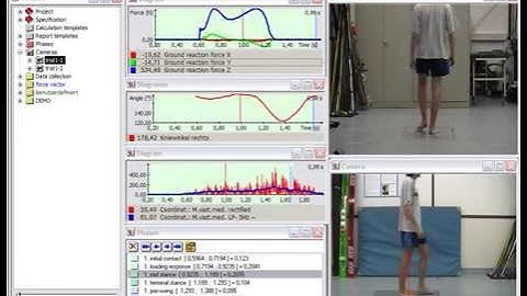 Gait Analysis with Force Plate and EMG, 2D with Simi Motion