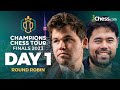 Magnus, Hikaru &amp; 6 Other Top CCT Players Fight For $500,000! Champions Chess Tour Finals 2023 Day 1