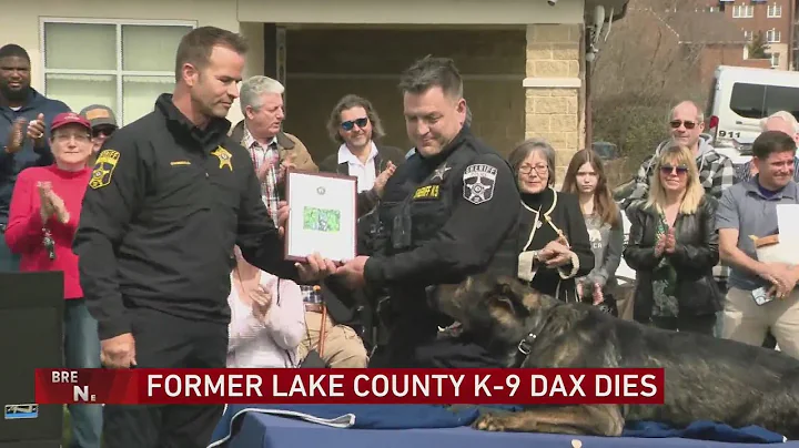 Decorated Lake County Sheriff’s K9 Dax dies days after retirement ceremony