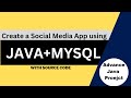 Social media app using jsp  java mysql jsp  java project  collage projects  decodeit