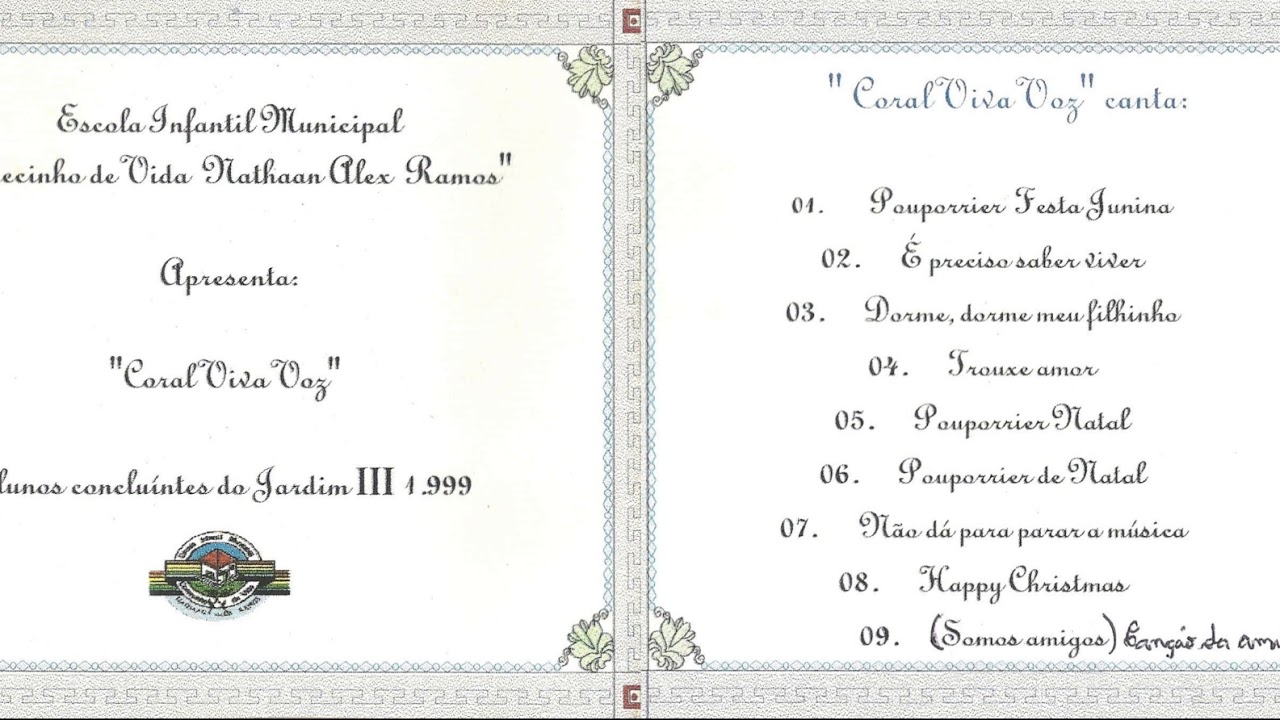 01 POTPOURRI FESTA JUNINA, CORAL VIVA VOZ, COMECINHO DE VIDA YouTube