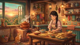 Relaxing Anime Cooking Vibes | Cozy Kitchen &amp; Cats