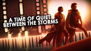 DUNE 2 - A Time of Quiet Between the Storms | Dune: Part Two OST (Synthesia Piano Tutorial)