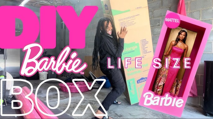 Barbie Box DIY  Dollar Tree Barbie Box DIY Tutorial 