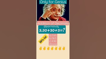 ✌️✌️Addition of Decimals || Only for Genius🎯🎯 #ytshorts #viral #trending #shortvideo #motivation