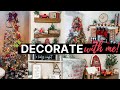 Christmas 2020 Decorate with Me + My Favorite Holiday Decorating Hacks! | Buffalo Check Christmas